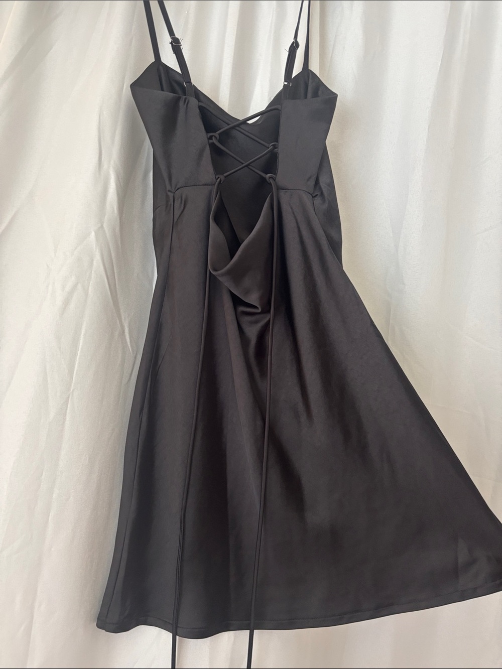 Princess Polly Black Slip Dress with Spaghetti Straps